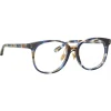 Linda Farrow Sunglasses-- Palla D-Frame Optical Glasses in Blue Tortoiseshell - LFL1277C6OPT - Eyewear - Avvenice