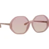 Linda Farrow Sunglasses-- Paloma Hexagon Sunglasses in Lilac - LFL1415C8SUN - Eyewear - Avvenice
