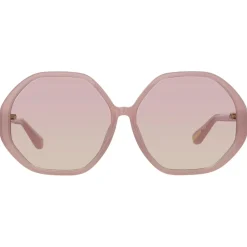 Linda Farrow Sunglasses-- Paloma Hexagon Sunglasses in Lilac - LFL1415C8SUN - Eyewear - Avvenice