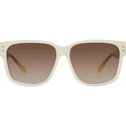 Linda Farrow Sunglasses-- Perry D-Frame Sunglasses in White - LFL1429C3SUN - Eyewear - Avvenice
