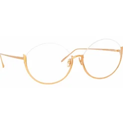 Linda Farrow Sunglasses-- Rae Cat Eye Optical Glasses in Rose Gold - LFL1144C7OPT - Eyewear - Avvenice