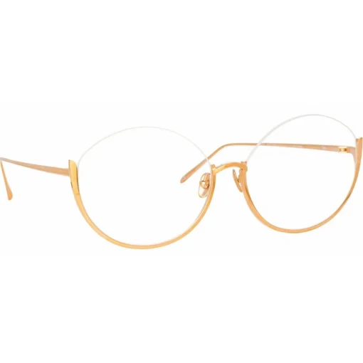 Linda Farrow Sunglasses-- Rae Cat Eye Optical Glasses in Rose Gold - LFL1144C7OPT - Eyewear - Avvenice