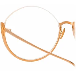 Linda Farrow Sunglasses-- Rae Cat Eye Optical Glasses in Rose Gold - LFL1144C7OPT - Eyewear - Avvenice