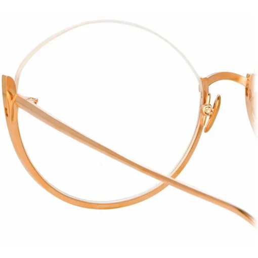 Linda Farrow Sunglasses-- Rae Cat Eye Optical Glasses in Rose Gold - LFL1144C7OPT - Eyewear - Avvenice