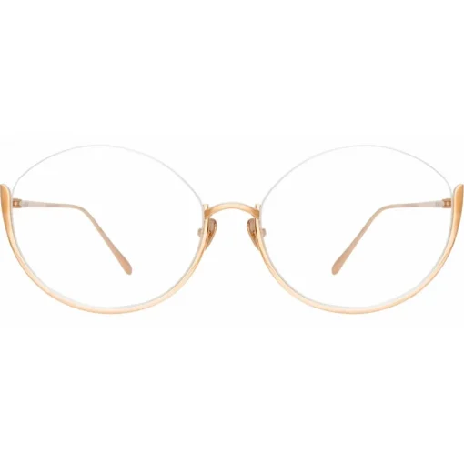 Linda Farrow Sunglasses-- Rae Cat Eye Optical Glasses in Rose Gold - LFL1144C7OPT - Eyewear - Avvenice