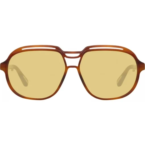 Linda Farrow Sunglasses-- Raphael Aviator Sunglasses in Horn - LFL1294C3SUN - Eyewear - Avvenice