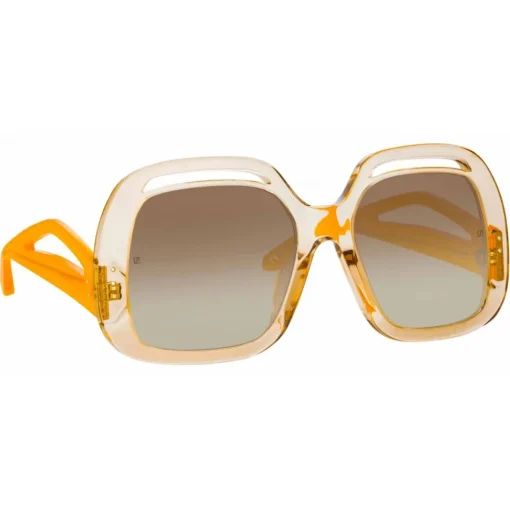 Linda Farrow Sunglasses-- Renata Oversized Sunglasses in Ash - LFL1126C4SUN - Eyewear - Avvenice