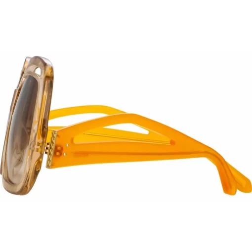 Linda Farrow Sunglasses-- Renata Oversized Sunglasses in Ash - LFL1126C4SUN - Eyewear - Avvenice