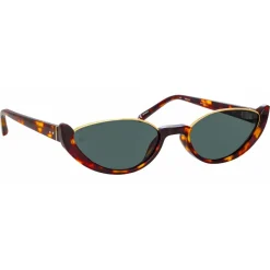Linda Farrow Sunglasses-- Robyn Cat Eye Sunglasses in Tortoiseshell - LFL1169C2SUN - Eyewear - Avvenice