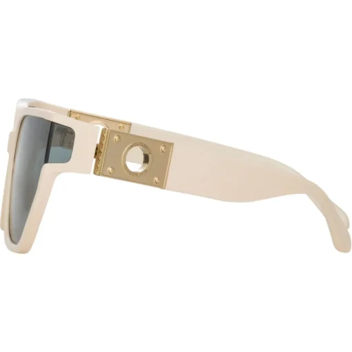 Linda Farrow Sunglasses-- Sabine Oversized Sunglasses in Cream - LFL1298C3SUN - Eyewear - Avvenice
