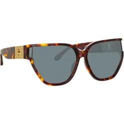 Linda Farrow Sunglasses-- Sabine Oversized Sunglasses in Tortoiseshell - LFL1298C2SUN - Eyewear - Avvenice