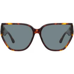 Linda Farrow Sunglasses-- Sabine Oversized Sunglasses in Tortoiseshell - LFL1298C2SUN - Eyewear - Avvenice