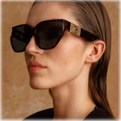 Linda Farrow Sunglasses-- Sabine Oversized Sunglasses in Tortoiseshell - LFL1298C2SUN - Eyewear - Avvenice
