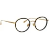 Linda Farrow Sunglasses-- Sato Oval Optical Frame in Yellow Gold - LFL1452C1OPT - Eyewear - Avvenice
