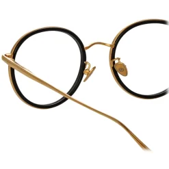 Linda Farrow Sunglasses-- Sato Oval Optical Frame in Yellow Gold - LFL1452C1OPT - Eyewear - Avvenice