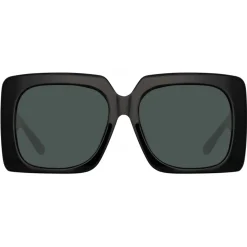 Linda Farrow Sunglasses-- Sierra Oversized Sunglasses in Black - LFL1346C1SUN - Eyewear - Avvenice
