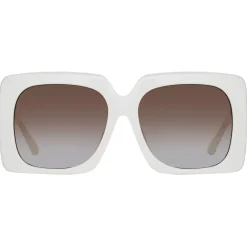 Linda Farrow Sunglasses-- Sierra Oversized Sunglasses in White - LFL1346C4SUN - Eyewear - Avvenice