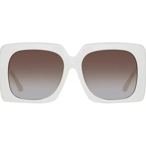 Linda Farrow Sunglasses-- Sierra Oversized Sunglasses in White - LFL1346C4SUN - Eyewear - Avvenice