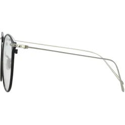 Linda Farrow Sunglasses-- Sophia A Oval Optical Glasses in Black White Gold - LF45AC2OPT - Eyewear - Avvenice