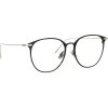 Linda Farrow Sunglasses-- Sophia Oval Optical Glasses in Black White Gold - LF45C2OPT - Eyewear - Avvenice