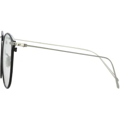 Linda Farrow Sunglasses-- Sophia Oval Optical Glasses in Black White Gold - LF45C2OPT - Eyewear - Avvenice