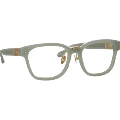 Linda Farrow Sunglasses-- Steffen A Optical D-Frame in Steel - LFL1402AC3OPT - Eyewear - Avvenice