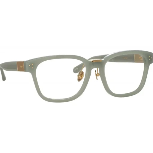 Linda Farrow Sunglasses-- Steffen A Optical D-Frame in Steel - LFL1402AC3OPT - Eyewear - Avvenice