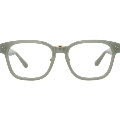 Linda Farrow Sunglasses-- Steffen A Optical D-Frame in Steel - LFL1402AC3OPT - Eyewear - Avvenice