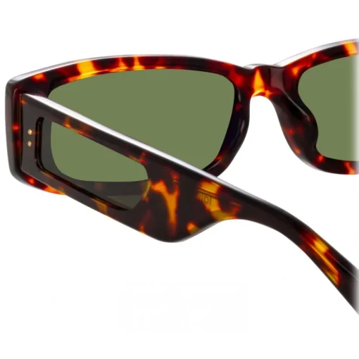 Linda Farrow Sunglasses-- Talita Rectangular Sunglasses in Tortoiseshell - LFL1419C2SUN - Eyewear - Avvenice