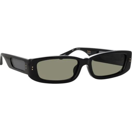 Linda Farrow Sunglasses-- Talita Rectangular Sunglasses in Black - LFL1419C1SUN - Eyewear - Avvenice