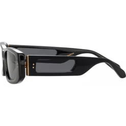 Linda Farrow Sunglasses-- Talita Rectangular Sunglasses in Black - LFL1419C1SUN - Eyewear - Avvenice