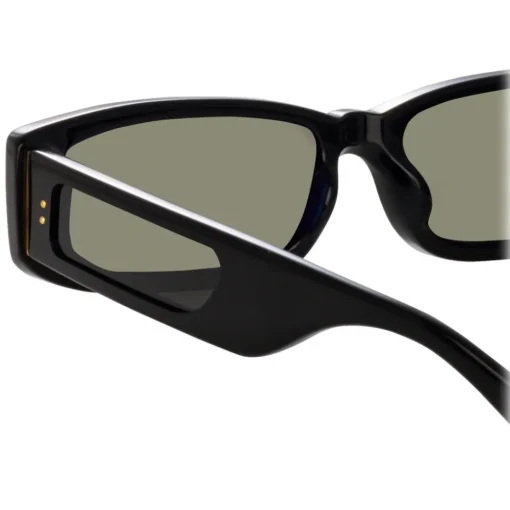 Linda Farrow Sunglasses-- Talita Rectangular Sunglasses in Black - LFL1419C1SUN - Eyewear - Avvenice