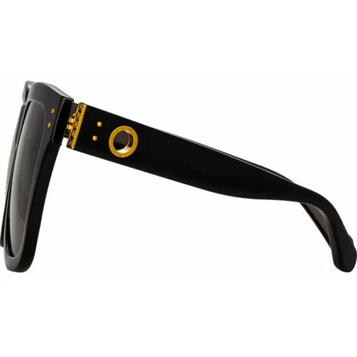 Linda Farrow Sunglasses-- The Freya Square Sunglasses in Black - LFL1175C1SUN - Eyewear - Avvenice