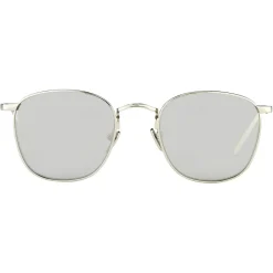 Linda Farrow Sunglasses-- The Simon Square Sunglasses in White Gold (C2) - LFL479C2SUN - Eyewear - Avvenice