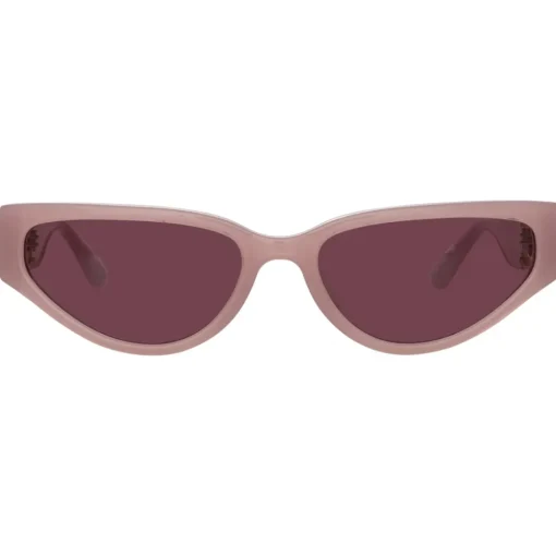 Linda Farrow Sunglasses-- Tomie Cat Eye Sunglasses in Lilac - LFL1426C2SUN - Eyewear - Avvenice