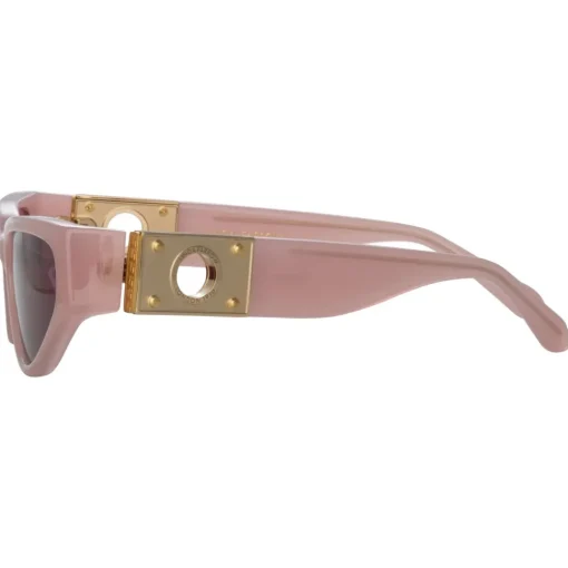 Linda Farrow Sunglasses-- Tomie Cat Eye Sunglasses in Lilac - LFL1426C2SUN - Eyewear - Avvenice