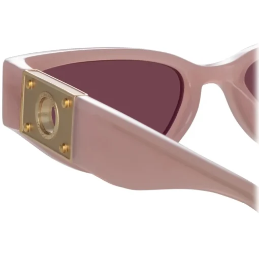 Linda Farrow Sunglasses-- Tomie Cat Eye Sunglasses in Lilac - LFL1426C2SUN - Eyewear - Avvenice