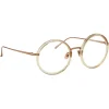 Linda Farrow Sunglasses-- Tracy Round Optical Glasses in Ash - LFL239C40OPT - Eyewear - Avvenice