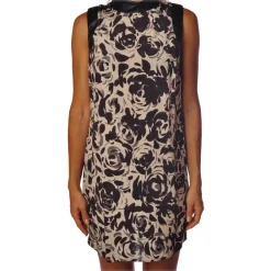 Liu Jo Dresses-- Short Floral Sleeveless Dress - White - Dress - Made in Italy - Luxury Exclusive Collection - Avvenice