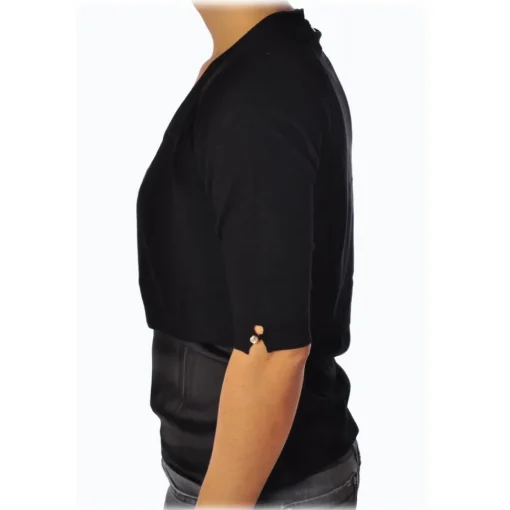 Liu Jo Tops-- Tank Top and Sweater Set - Black - Made in Italy - Luxury Exclusive Collection - Avvenice