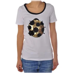 Liu Jo T-shirt-- T-Shirt with Ladybug Print - White - T-Shirt - Made in Italy - Luxury Exclusive Collection - Avvenice