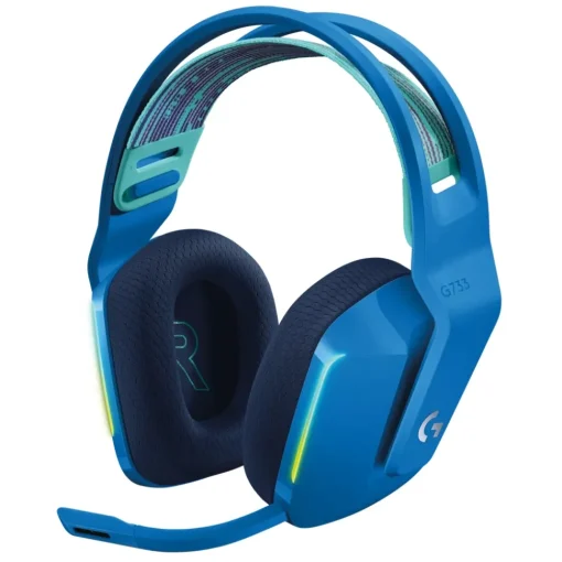 Logitech Gaming-- G733 LIGHTSPEED Wireless RGB Gaming Headset - Blue - Gaming Headset - Avvenice
