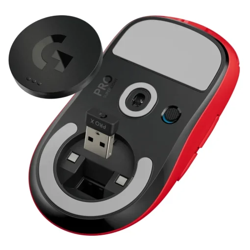 Logitech Gaming-- Pro X Superlight Wireless Gaming Mouse - Red - Gaming Mouse - Avvenice