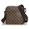 Louis Vuitton Vintage Vintage Bags-- Damier Ebene Olav PM Bag - Brown - Damier Canvas and Leather Handbag - Luxury High Quality - Avvenice