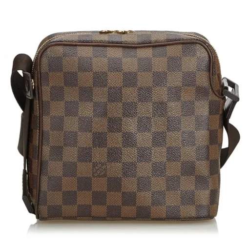 Louis Vuitton Vintage Vintage Bags-- Damier Ebene Olav PM Bag - Brown - Damier Canvas and Leather Handbag - Luxury High Quality - Avvenice