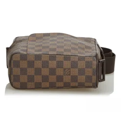 Louis Vuitton Vintage Vintage Bags-- Damier Ebene Olav PM Bag - Brown - Damier Canvas and Leather Handbag - Luxury High Quality - Avvenice
