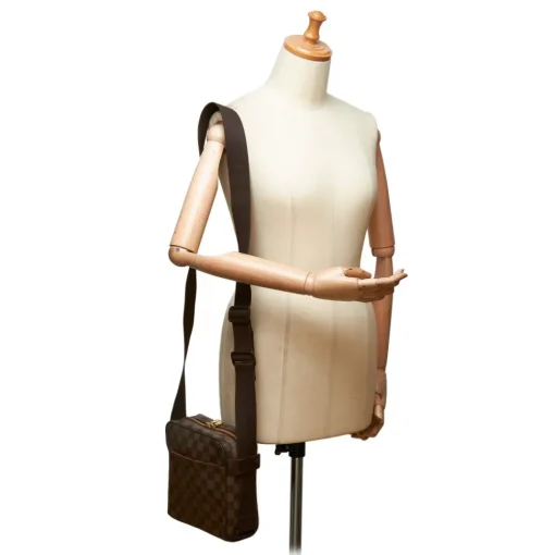 Louis Vuitton Vintage Vintage Bags-- Damier Ebene Olav PM Bag - Brown - Damier Canvas and Leather Handbag - Luxury High Quality - Avvenice