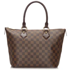 Louis Vuitton Vintage Vintage Bags-- Damier Ebene Saleya PM Bag - Brown - Damier Canvas and Leather Handbag - Luxury High Quality - Avvenice