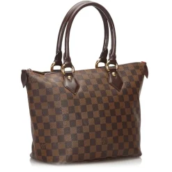 Louis Vuitton Vintage Vintage Bags-- Damier Ebene Saleya PM Bag - Brown - Damier Canvas and Leather Handbag - Luxury High Quality - Avvenice