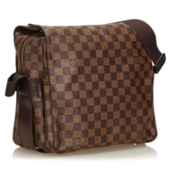 Louis Vuitton Vintage Vintage Bags-- Damier Ebene Naviglio Bag - Brown - Damier Canvas and Leather Handbag - Luxury High Quality - Avvenice